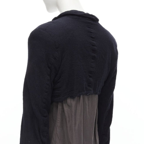 Women's Comme Des Garcons Shrunken Wool Duster Coat