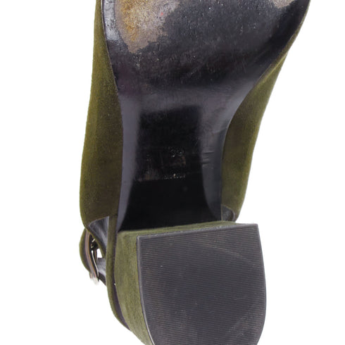 Women's Alexander Wang Suede Cut Out Open Toe Heels