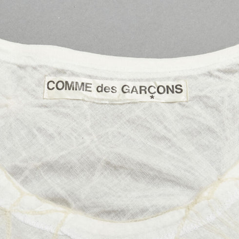 Women's Comme Des Garcons Linen Floral Crop Top