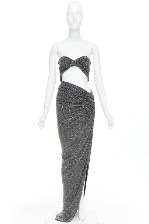 Women's Alexandre Vauthier Crystal Draped Gown