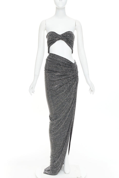 Women's Alexandre Vauthier Crystal Draped Gown