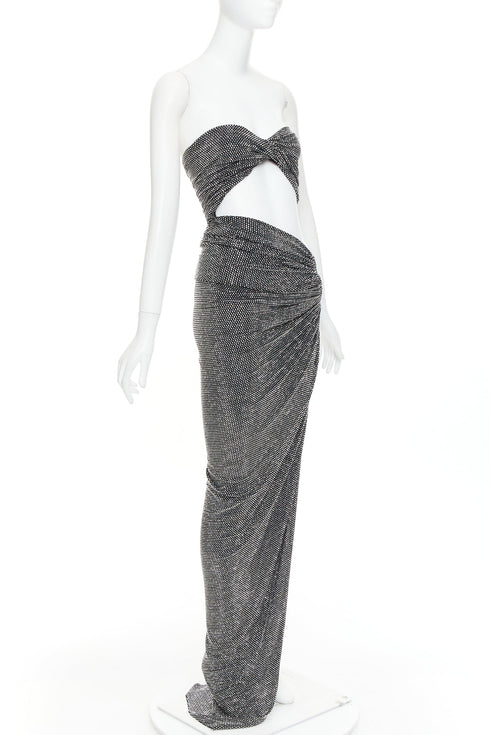 Women's Alexandre Vauthier Crystal Draped Gown