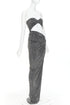 Women's Alexandre Vauthier Crystal Draped Gown