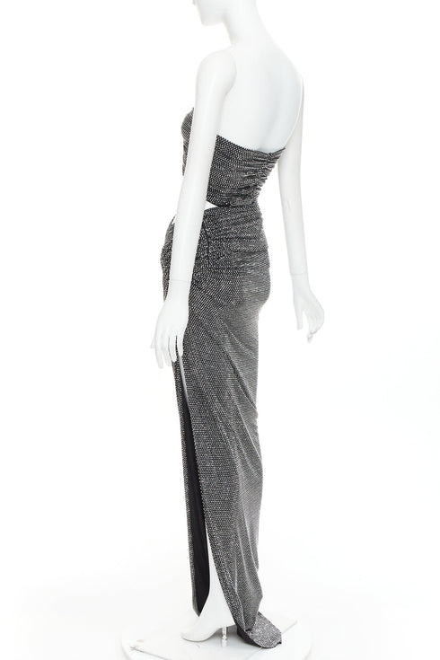 Women's Alexandre Vauthier Crystal Draped Gown