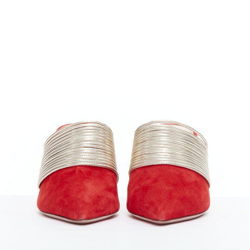 Women's Aquazzura Multi-Strand Heel Mules