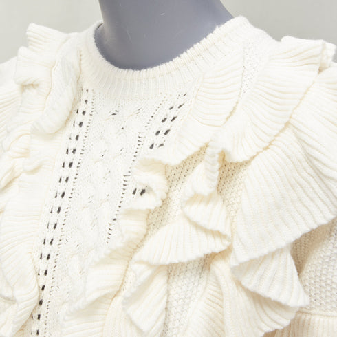 Women's Zimmermann Cotton Botanica Flounce Sweater