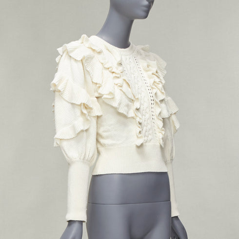 Women's Zimmermann Cotton Botanica Flounce Sweater