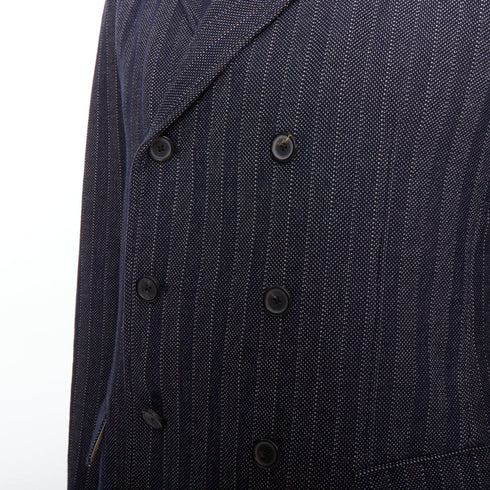 Men's Jil Sander Cotton Striped Double Blazer