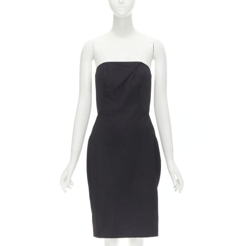 Women's Alexander Wang Corset Strapless Leather Dress