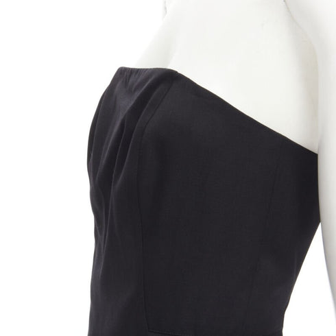 Women's Alexander Wang Corset Strapless Leather Dress