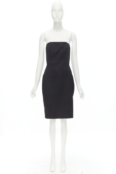 Women's Alexander Wang Corset Strapless Leather Dress