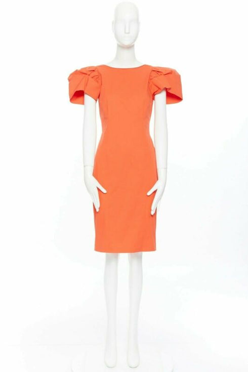 Women's Dsquared2 Ruche Drape Big Shoulders Dress