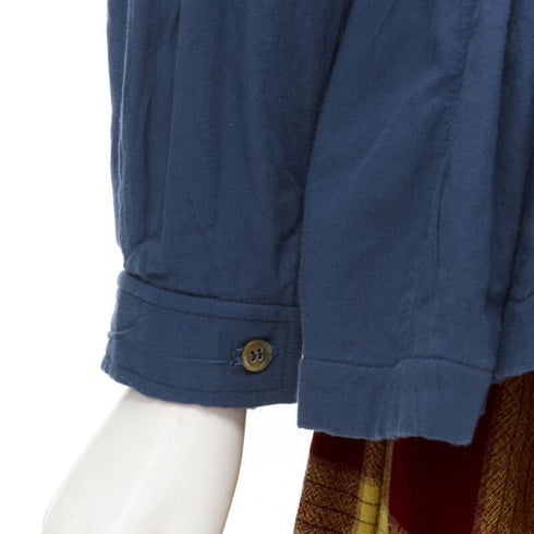 Women's Comme Des Garcons Shirred Checked Skirt