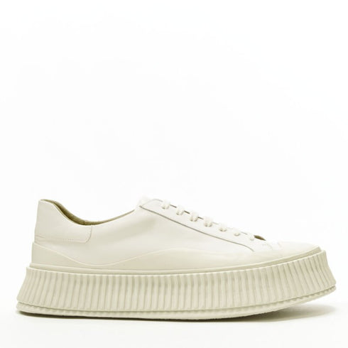 Women's Jil Sander Leather Platform Sneaker