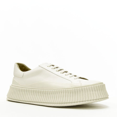 Women's Jil Sander Leather Platform Sneaker