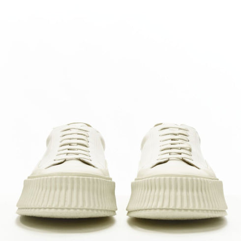 Women's Jil Sander Leather Platform Sneaker