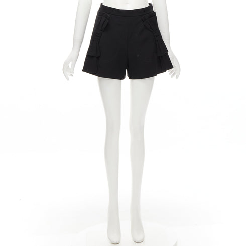 Women's Red Valentino Wool Bow High Waist Shorts