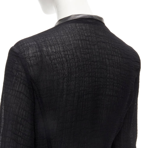Women's Helmut Lang Leather Detail Biker Jacket