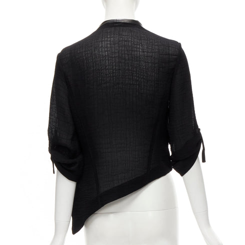Women's Helmut Lang Leather Detail Biker Jacket