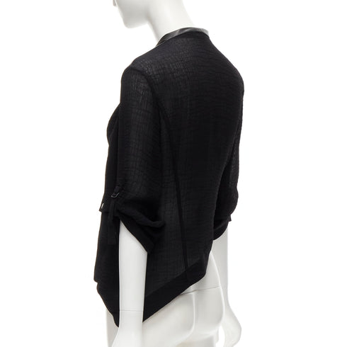 Women's Helmut Lang Leather Detail Biker Jacket