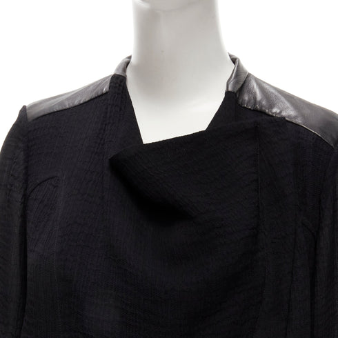 Women's Helmut Lang Leather Detail Biker Jacket