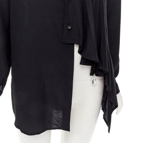 Women's Comme Des Garcons Draped Jewel Shirt