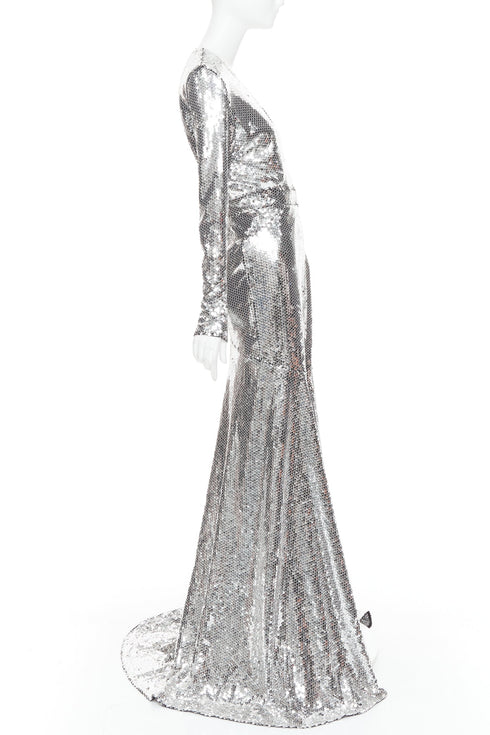 Women's Alexandre Vauthier Sequin Plunge Gown
