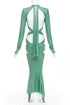 Women's Alexandre Vauthier Crystal Cut Out Gown