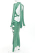 Women's Alexandre Vauthier Crystal Cut Out Gown