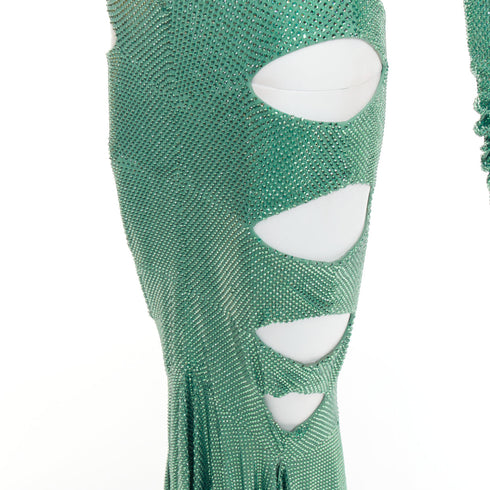 Women's Alexandre Vauthier Crystal Cut Out Gown