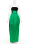 Women's Alexandre Vauthier Velvet Green Gown