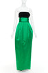 Women's Alexandre Vauthier Velvet Green Gown