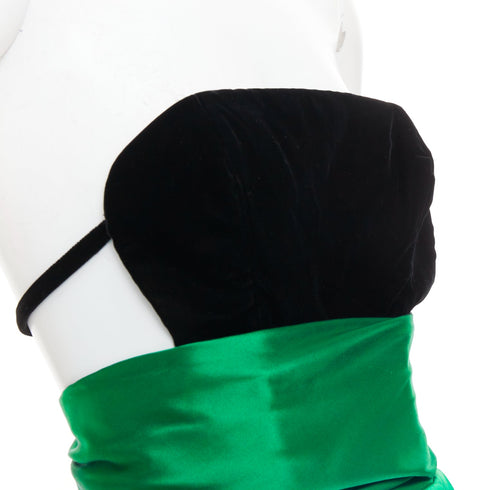 Women's Alexandre Vauthier Velvet Green Gown
