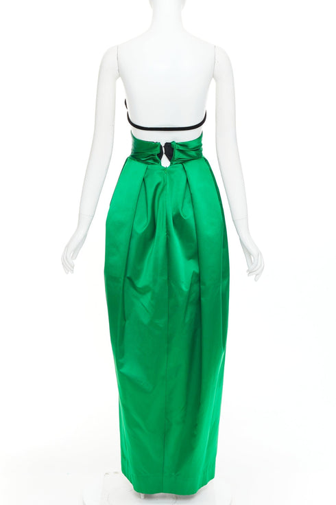Women's Alexandre Vauthier Velvet Green Gown