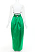 Women's Alexandre Vauthier Velvet Green Gown