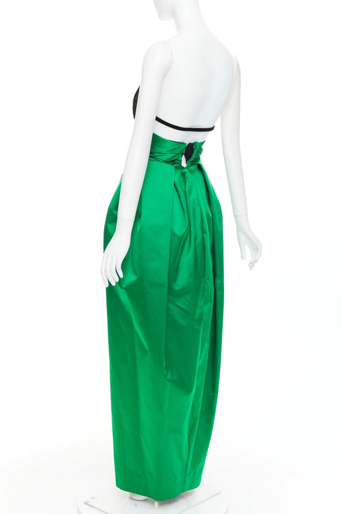 Women's Alexandre Vauthier Velvet Green Gown
