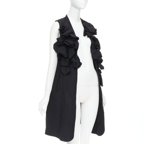 Women's Comme Des Garcons 2017 Ruffle Long Vest