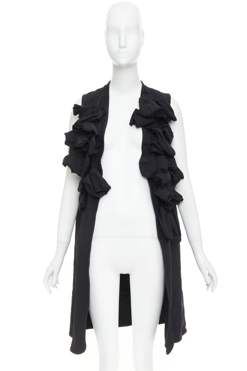 Women's Comme Des Garcons 2017 Ruffle Long Vest