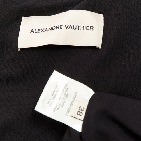Women's Alexander Vauthier Crystal Drape Gown