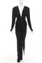 Women's Alexander Vauthier Crystal Drape Gown