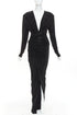 Women's Alexander Vauthier Crystal Drape Gown