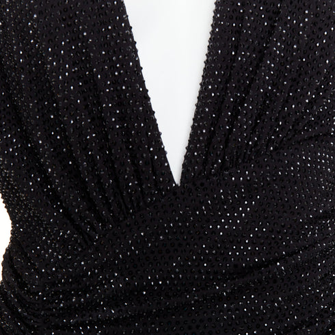 Women's Alexander Vauthier Crystal Drape Gown