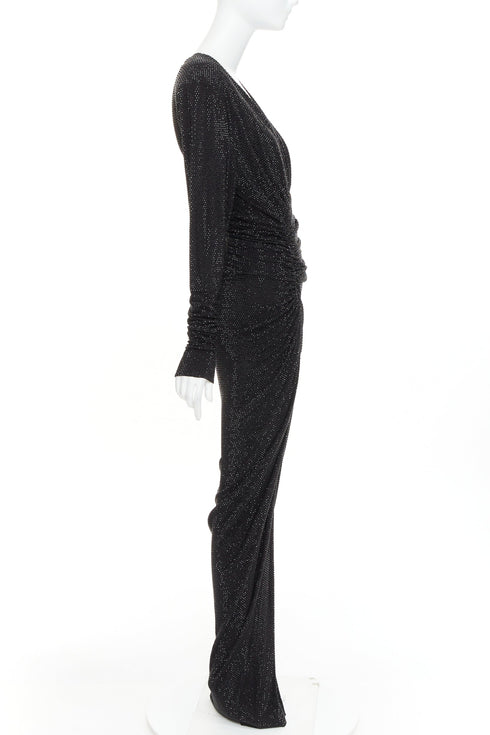 Women's Alexander Vauthier Crystal Drape Gown