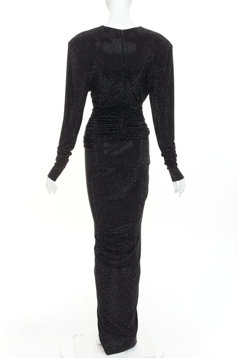 Women's Alexander Vauthier Crystal Drape Gown