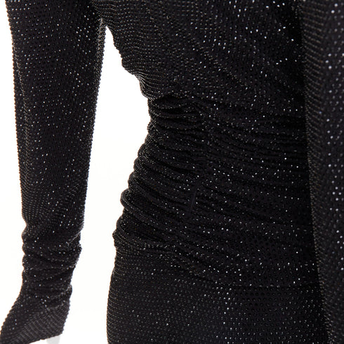 Women's Alexander Vauthier Crystal Drape Gown