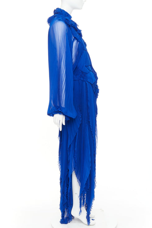 Women's Alexandre Vauthier Floral Pleated Gown