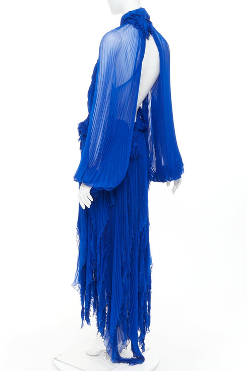 Women's Alexandre Vauthier Floral Pleated Gown