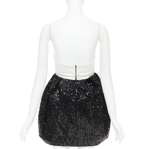 Women's Alexandre Vauthier Satin Bow Sequin Dress