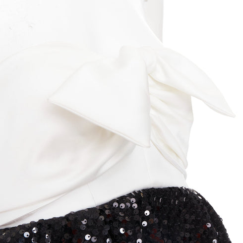Women's Alexandre Vauthier Satin Bow Sequin Dress