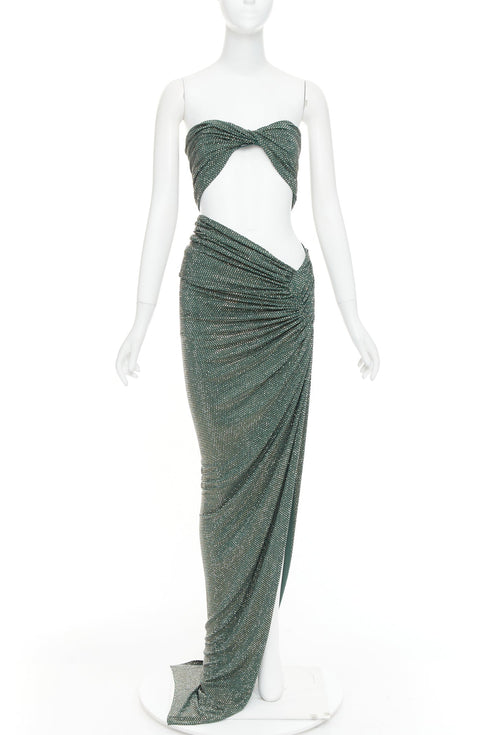 Women's Alexandre Vauthier Crystal Low Waist Gown